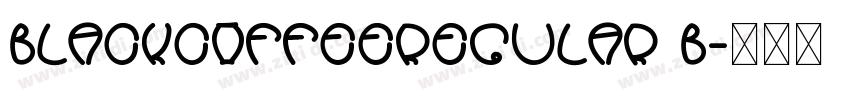 BlackCoffeeRegular B字体转换